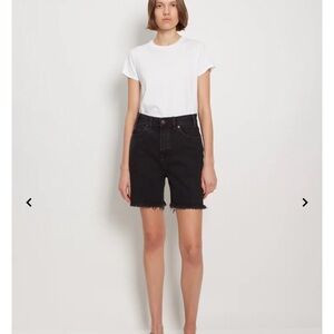 6397 Black Denim Shorts